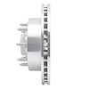E-Line Drilled & Slotted Silver Brake Rotor, 1998-2003 Mopar, Position: Front Right - image 1