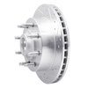 E-Line Drilled & Slotted Silver Brake Rotor, 1998-2003 Mopar, Position: Front Right - image 2