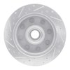 E-Line Drilled & Slotted Silver Brake Rotor, 1998-2003 Mopar, Position: Front Right - image 3