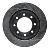 E-Line Drilled & Slotted Silver Brake Rotor, 2000-2002 Mopar, Position: Front Left - image 4