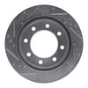 E-Line Drilled & Slotted Silver Brake Rotor, 2000-2002 Mopar, Position: Front Right - image 4