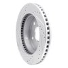 E-Line Drilled & Slotted Silver Brake Rotor, 2000-2002 Mopar, Position: Front Right - image 3