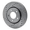 E-Line Drilled & Slotted Silver Brake Rotor, 2001-2007 Mopar, Position: Front Left - image 1