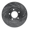 E-Line Drilled & Slotted Silver Brake Rotor, 2001-2007 Mopar, Position: Front Left - image 3