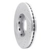 E-Line Drilled & Slotted Silver Brake Rotor, 2001-2007 Mopar, Position: Front Right - image 2