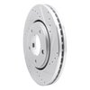 E-Line Drilled & Slotted Silver Brake Rotor, 2001-2007 Mopar, Position: Front Right - image 3
