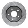 E-Line Drilled & Slotted Silver Brake Rotor, 2000-2001 Mopar, Position: Front Left - image 4