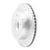 E-Line Drilled & Slotted Silver Brake Rotor, 2000-2001 Mopar, Position: Front Right - image 1