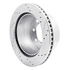 E-Line Drilled & Slotted Silver Brake Rotor, 2000-2002 Mopar, Position: Rear Left - image 1