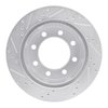 E-Line Drilled & Slotted Silver Brake Rotor, 2000-2002 Mopar, Position: Rear Right - image 4