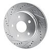 E-Line Drilled & Slotted Silver Brake Rotor, Fits Select Mopar, Position: Front Left - image 1