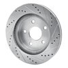 E-Line Drilled & Slotted Silver Brake Rotor, Fits Select Mopar, Position: Front Left - image 3