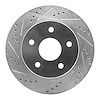 E-Line Drilled & Slotted Silver Brake Rotor, Fits Select Mopar, Position: Front Right - image 1