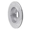 E-Line Drilled & Slotted Silver Brake Rotor, Fits Select Mopar, Position: Rear Left - image 2