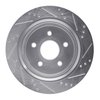 E-Line Drilled & Slotted Silver Brake Rotor, Fits Select Mopar, Position: Rear Left - image 4