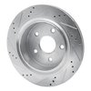E-Line Drilled & Slotted Silver Brake Rotor, Fits Select Mopar, Position: Rear Right - image 2