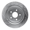 E-Line Drilled & Slotted Silver Brake Rotor, Fits Select Mopar, Position: Rear Right - image 3