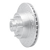 E-Line Drilled & Slotted Silver Brake Rotor, 2003-2003 Mopar, Position: Front Left - image 1