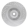 E-Line Drilled & Slotted Silver Brake Rotor, 2003-2003 Mopar, Position: Front Left - image 2