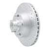 E-Line Drilled & Slotted Silver Brake Rotor, 2003-2003 Mopar, Position: Front Right - image 3