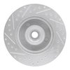 E-Line Drilled & Slotted Silver Brake Rotor, 2003-2003 Mopar, Position: Front Right - image 4