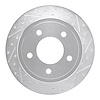 E-Line Drilled & Slotted Silver Brake Rotor, 2003-2003 Mopar, Position: Rear Right - image 1