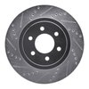 E-Line Drilled & Slotted Silver Brake Rotor, 2003-2004 Mopar, Position: Front Left - image 3