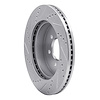 E-Line Drilled & Slotted Silver Brake Rotor, 2003-2004 Mopar, Position: Front Right - image 1