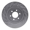 E-Line Drilled & Slotted Silver Brake Rotor, 2003-2004 Mopar, Position: Front Right - image 3