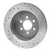 E-Line Drilled & Slotted Silver Brake Rotor, 2003-2004 Mopar, Position: Rear Left - image 1