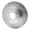 E-Line Drilled & Slotted Silver Brake Rotor, 2003-2003 Mopar, Position: Front Left - image 4