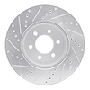 E-Line Drilled & Slotted Silver Brake Rotor, 2003-2003 Mopar, Position: Front Right - image 1