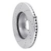 E-Line Drilled & Slotted Silver Brake Rotor, 2003-2003 Mopar, Position: Front Right - image 2