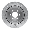 E-Line Drilled & Slotted Silver Brake Rotor, 2003-2003 Mopar, Position: Rear Left - image 1