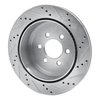 E-Line Drilled & Slotted Silver Brake Rotor, 2003-2003 Mopar, Position: Rear Left - image 3