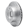 E-Line Drilled & Slotted Silver Brake Rotor, 2003-2008 Mopar, Position: Front Right - image 1