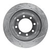 E-Line Drilled & Slotted Silver Brake Rotor, 2003-2008 Mopar, Position: Rear Left - image 3