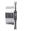E-Line Drilled & Slotted Silver Brake Rotor, 2003-2008 Mopar, Position: Rear Right - image 1