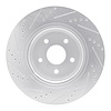 E-Line Drilled & Slotted Silver Brake Rotor, 2004-2006 Mopar, Position: Front Right - image 1