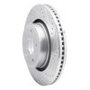 E-Line Drilled & Slotted Silver Brake Rotor, 2004-2006 Mopar, Position: Front Right - image 2
