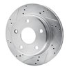 E-Line Drilled & Slotted Silver Brake Rotor, 2005-2010 Fits Multiple Makes/Models, Position: Front Left - image 2