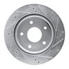 E-Line Drilled & Slotted Silver Brake Rotor, 2005-2010 Fits Multiple Makes/Models, Position: Front Left - image 3