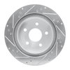 E-Line Drilled & Slotted Silver Brake Rotor, 2004-2006 Mopar, Position: Rear Left - image 2