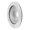E-Line Drilled & Slotted Silver Brake Rotor, 2004-2006 Mopar, Position: Rear Left - image 4