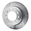 E-Line Drilled & Slotted Silver Brake Rotor, 2008-2021 Fits Multiple Makes/Models, Position: Front Left - image 2