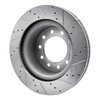 E-Line Drilled & Slotted Silver Brake Rotor, 2008-2021 Fits Multiple Makes/Models, Position: Front Left - image 3