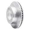 E-Line Drilled & Slotted Silver Brake Rotor, Fits Select Mopar, Position: Front Right - image 2