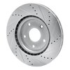E-Line Drilled & Slotted Silver Brake Rotor, Fits Select Fits Multiple Makes/Models, Position: Front Left - image 4
