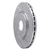E-Line Drilled & Slotted Silver Brake Rotor, Fits Select Fits Multiple Makes/Models, Position: Front Right - image 1