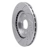 E-Line Drilled & Slotted Silver Brake Rotor, Fits Select Fits Multiple Makes/Models, Position: Front Right - image 2